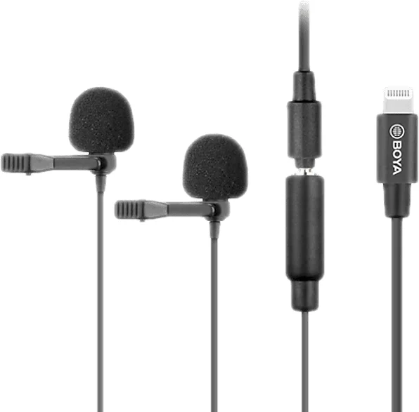 BOYA BY-M2D Dual Lavalier mikrofon (iOS)