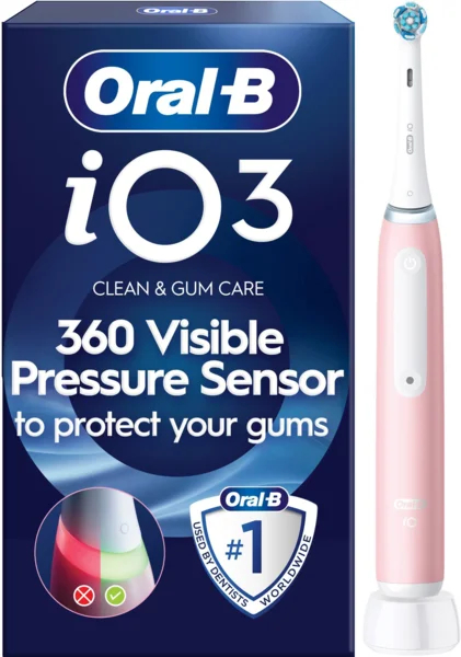 Oral-B iO 3 rózsaszín elektromos fogkefe (AlzaPlus+)