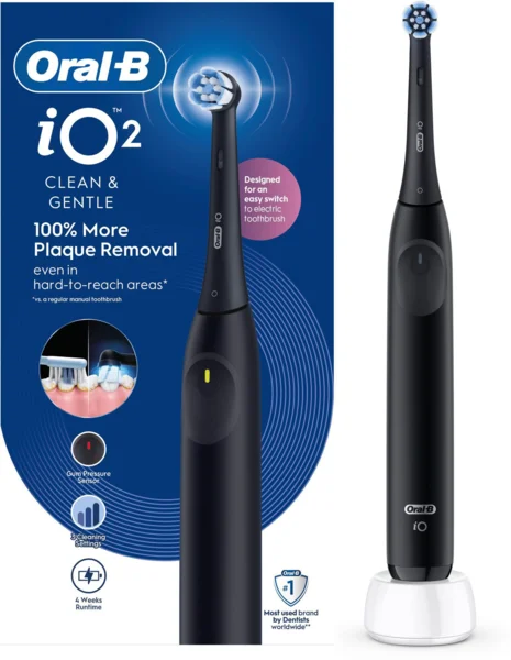 Oral-B iO 2 Black elektromos fogkefe (AlzaPlus+)