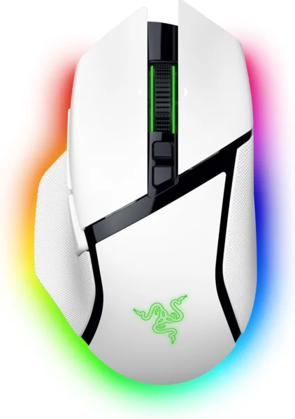Razer Basilisk V3 Pro vezeték nélküli gamer egér, fehér