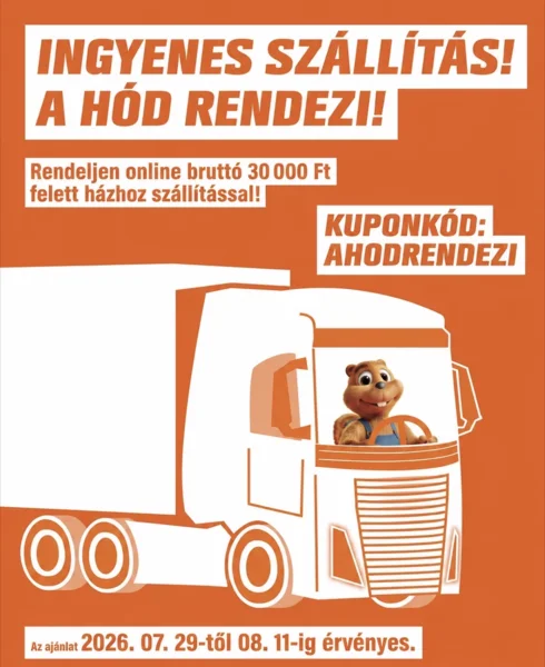 Ingyenes házhozszállítás az OBI-nál 30 ezer forint feletti rendelés esetében