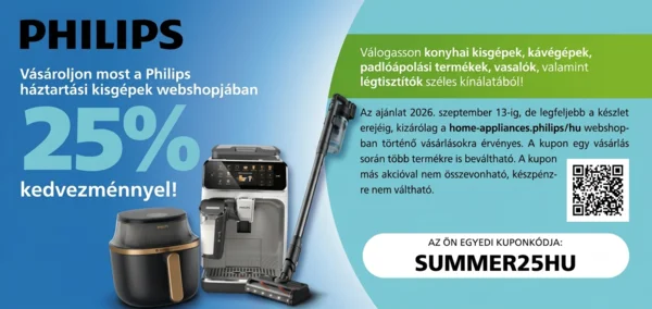 25% kedvezmény mindenre a Philips Home-ra