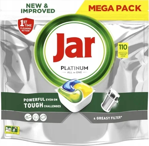 Jar Platinum All in One Lemon mosogatógép kapszula, 110 db