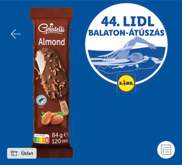 Ajándék pálcikás jégkrém 4 ezer Ft felett a Lidl Plus appban