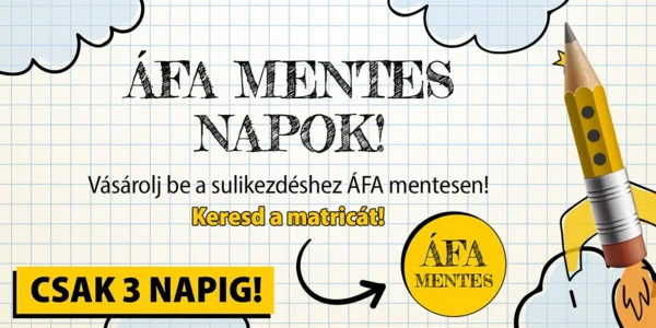 ÁFA mentes napok - Iskolaszerek akcióban