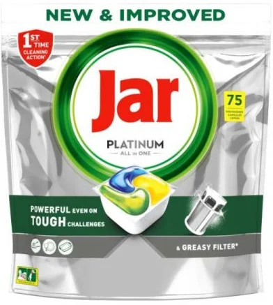 Jar Platinum All in One Lemon mosogatógép tabletta, 75db