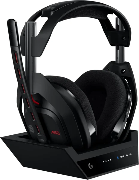 Logitech G Astro A50 Lightspeed vezeték nélküli gaming headset és bázisállomás, fekete