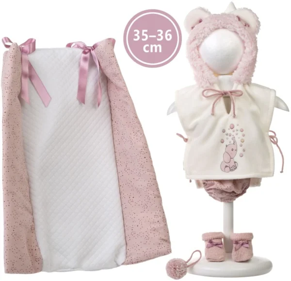 Llorens M635-44 obleček pro panenku miminko New Born velikosti 35-36 cm (4-M635-44)