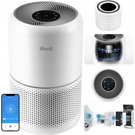 Levoit Légtisztító Levoit Core 300S Smart 50m2-ig Wifi időzítő Fehér (HEAPAPLVSEU0073)