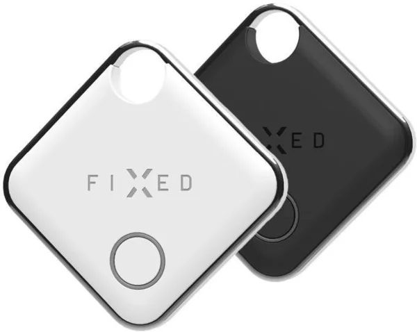 FIXED Tag Find My támogatással, 2 db, fekete + fehér bluetooth kulcskereső