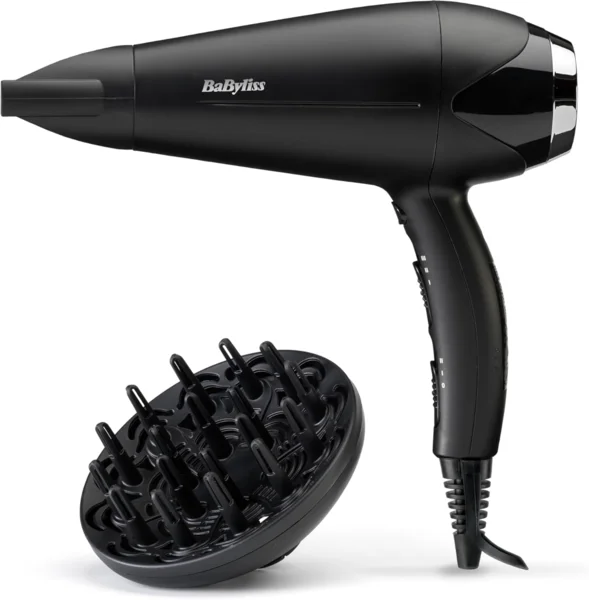BaByliss Turbo Smooth 2200W hajszárító, fekete, D572DE