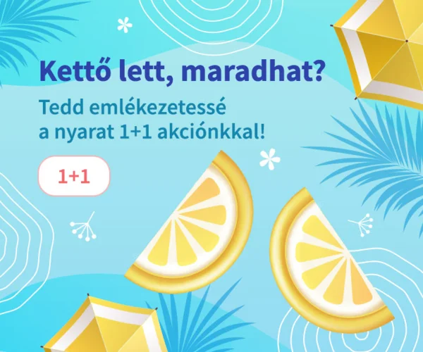 Kettő lett, maradhat? (1+1 akció)