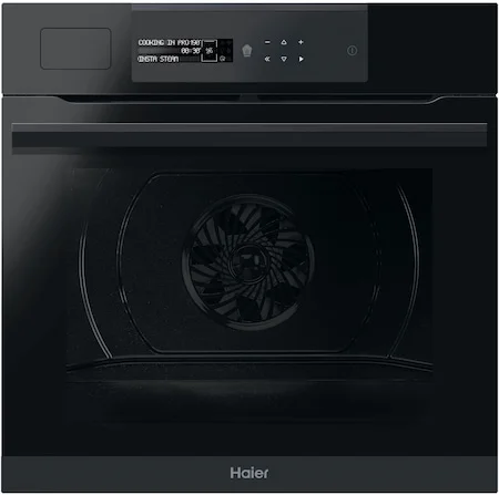Haier HWO60SM6S5BH beépíthető sütő, 70l, Katalitikus öntisztítás, Steam, Wifi/HOn alkalmazás, Climatech, i-Message interfész, Teleszkópos vezető, Soft