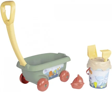 Smoby homokozó játékkészlet - Tengeri élőlények, kocsi és vödör kiegészítőkkel