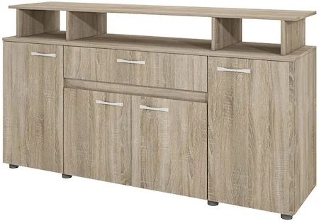 Irim Space Komód, 4 ajtó, 1 fiók, 153.6x43x85cm, Sonoma szín