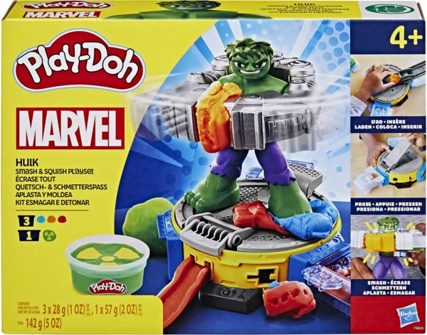 Hasbro Play-Doh Marvel Hulk Smash & Squish gyurma