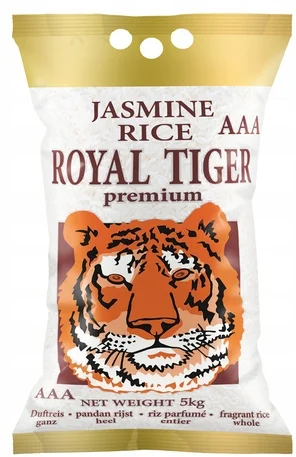 Jasmine Rice jázmin rizs Royal Tiger 5 kg