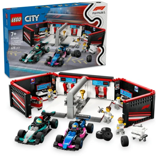 LEGO City 60444 Város 60444 F1 garázs, Mercedes-AMG és Alpine autók