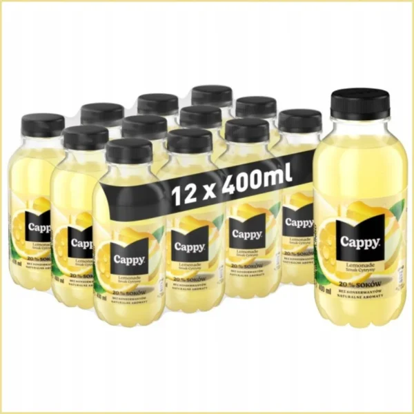 12x Cappy Lemonade Citrom ízű szénsavmentes üdítőital 400 ml - 12 db-os szett