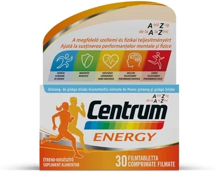 Akciós Centrum Energy multivitamin tabletta 30x (rövid lejárat)