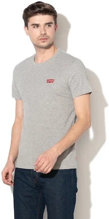 Levi's, Logós póló szett - 2 db, Piros, Fehér, Szürke, L