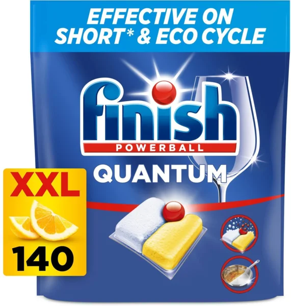 FINISH Quantum All in 1 Lemon 140 darab mosogatógép tabletta (AlzaPlus+)