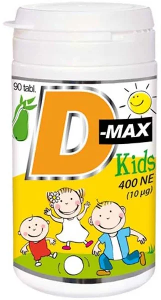 Vitabalans D-Max Kids D3-vitamin 400 NE rágótabletta 90x (közeli lejárat)