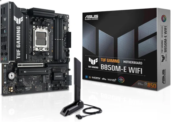 ASUS TUF Gaming B850M-E WiFi alaplap (AM5, micro-ATX, DDR5, PCIe 5.0)