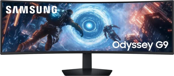 Samsung Odyssey G91F 49" DQHD curved gaming monitor, 144Hz, 1ms, fekete