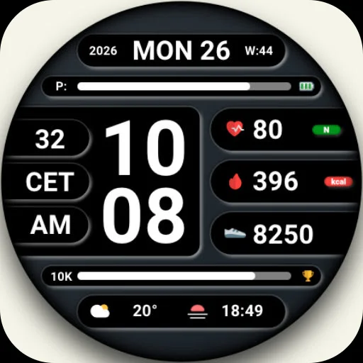 DADAM119: Digital Watch Face (Android)