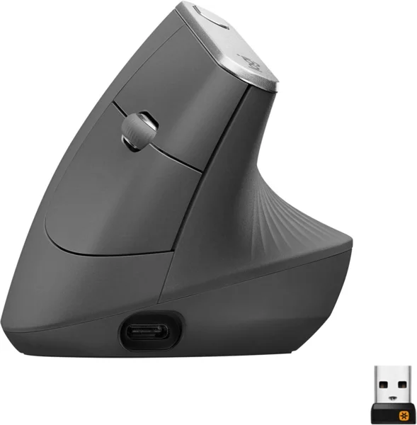 Logitech MX Vertical ergonomikus vezeték nélküli egér, grafit