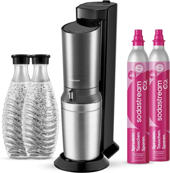 SodaStream Crystal 3.0 szódagép 2 szénsavgázzal és 2 üvegkancsóval