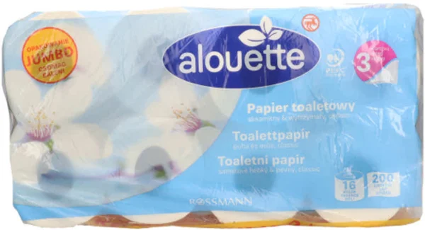 Alouette 3 Rétegű Toalettpapír - 16 tekercs