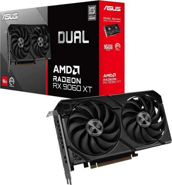 ASUS Dual Radeon RX 9060 XT 16GB GDDR6 videókártya