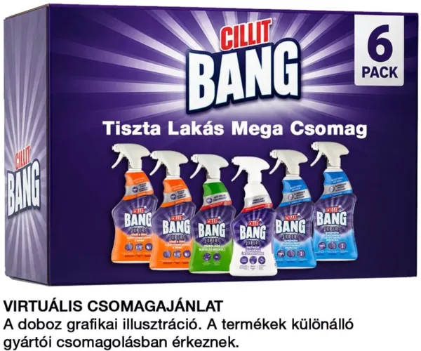 Cillit Bang Tiszta Lakás Mega Csomag + ajándék tisztítókendő