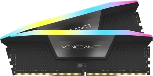 Corsair Vengeance RGB 32GB (2x16GB) DDR5 6000MHz CL38 memória, fekete