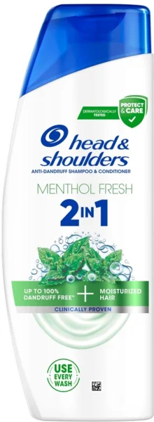 Head & Shoulders Menthol Fresh korpásodás elleni sampon, 6 x 250 ml