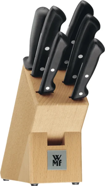 Késkészlet WMF Classic Line 1874706030 5 db + késtartó és fenőacél