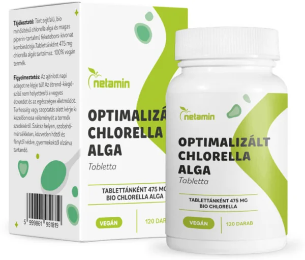Netamin Optimalizált Chlorella Alga tabletta 475 mg