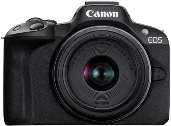 Canon EOS R50 kit (RF-S 18-45mm f/4.5-6.3 IS STM) (fekete) + ajándékok