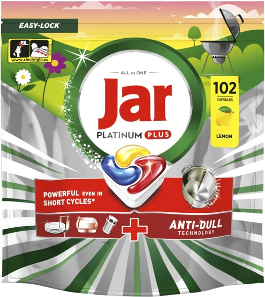 Jar Platinum Plus Lemon 102 db mosogatógép tabletta (AlzaPlus+) - 2 darabtól!