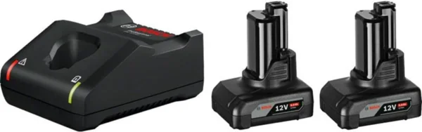 Bosch Professional 12V Akku Starter-Set (2x 6.0Ah akkumulátor + GAL 12V-40 gyorstöltő)