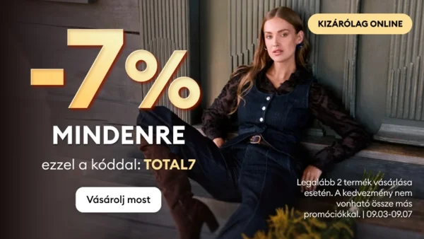 7% kedvezmény mindenre