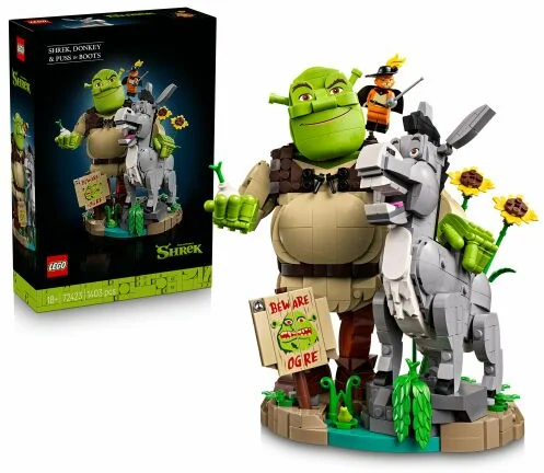 LEGO LEGO® Shrek Shrek, Szamár és Csizmás Kandúr 72423