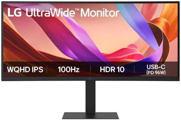 LG UltraWide 34U650A-B 34 hüvelykes ívelt UWQHD IPS monitor, fekete