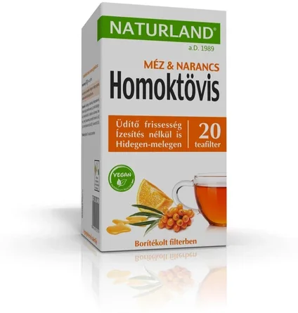 Akciós Naturland Homoktövis & méz & narancs gyümölcstea 20x2g (rövid lejárat)