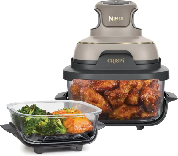 Ninja CRISPi hordozható air fryer, Stone Gold, 3,8 l, 1700W