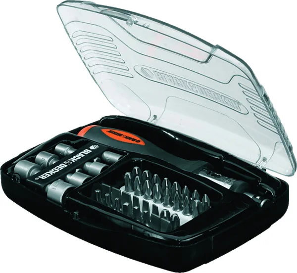BLACK+DECKER A7062-XJ 40 darabos racsnis csavarozó készlet