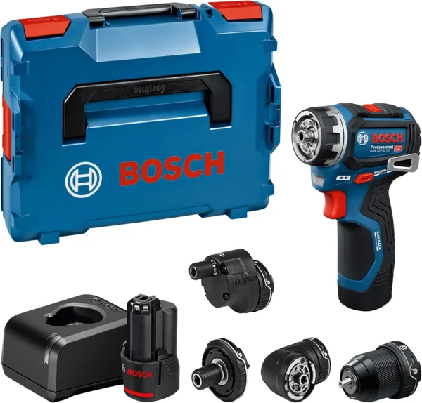 Bosch Professional GSR 12V-32 FC akkumulátoros fúró-csavarozó készlet L-BOXX kofferben