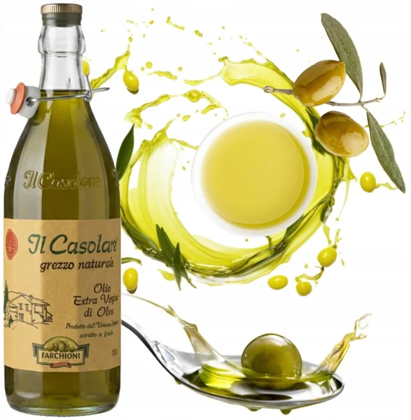 Il Casolare Grezzo Naturale 1L szűretlen extra szűz olívaolaj